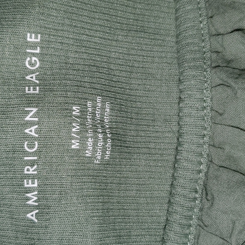 American Eagle Eyelet Ruffle Ribbed Tank Top - Picture 5 of 5